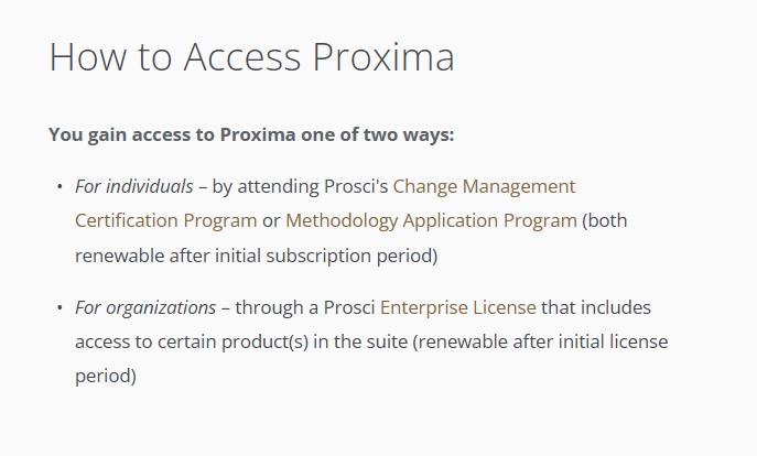 How to Access Proxima Prosci Change Management Templates