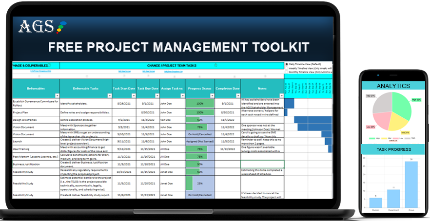 project management plan template excel