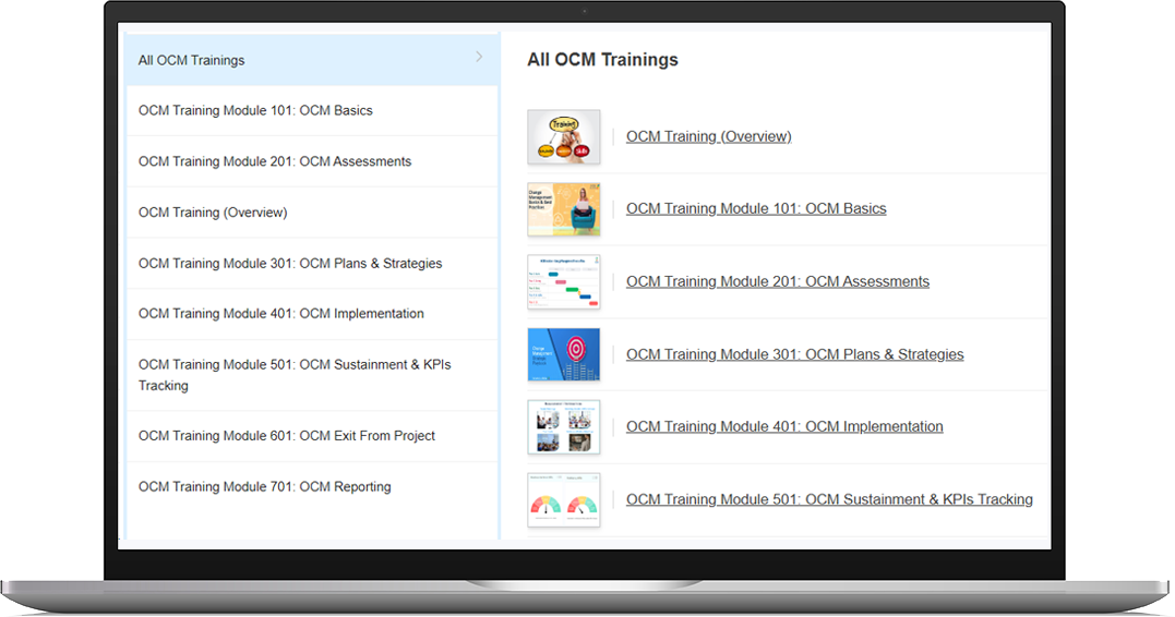 Free OCM Training Program